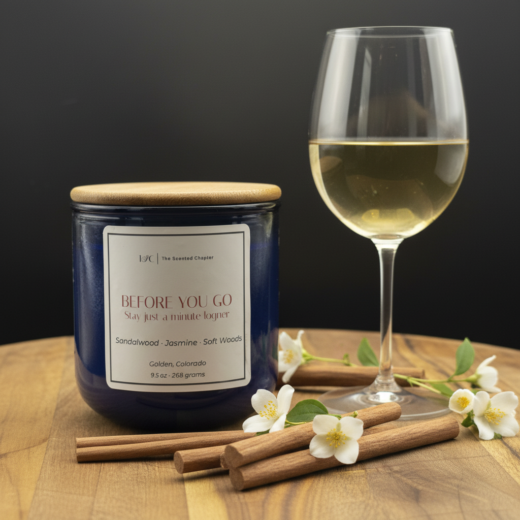 Before You Go - sandalwood, jasmine & white wine