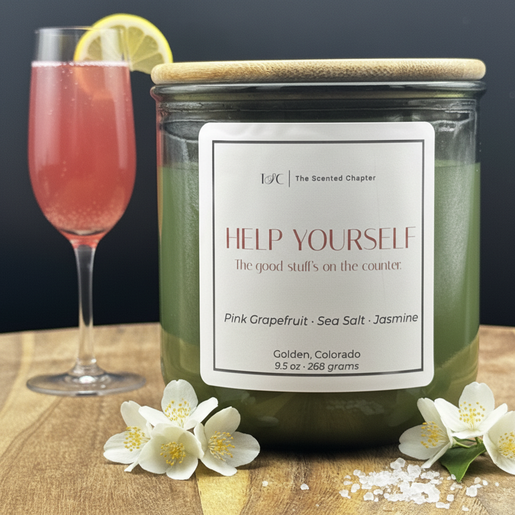 Help Yourself - champagne flute, jasmine & sea salt