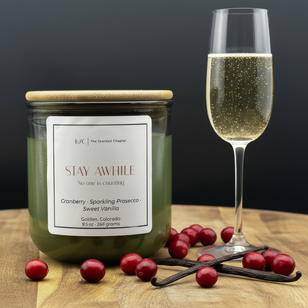 Stay Awhile - tall prosecco flute