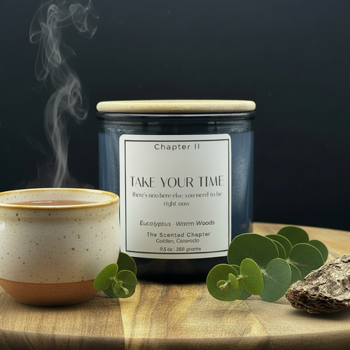 Take Your Time - with tea cup, no wood block